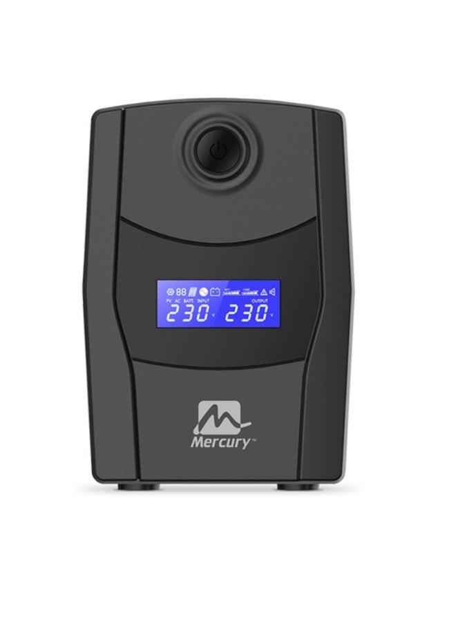 Mercury Elite 1000 Pro Smart UPS, Line Interactive, 1KVA/600W, 230V, LCD Display, 3 Outlets - Image 1